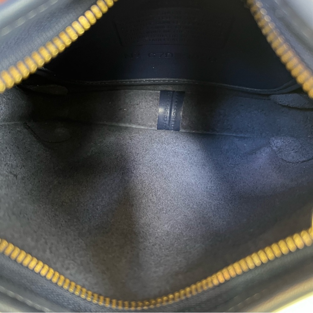 COACH Vintage Ergo Mini Zip 9020 Leather Shoulder Bag 1997 True Blue 90's USA - Picture 12 of 15